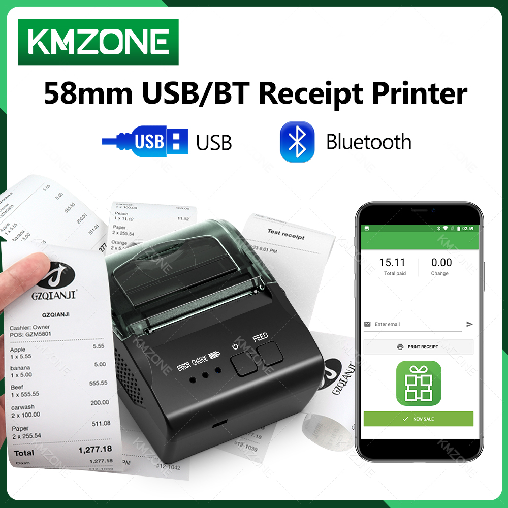 Commercial Book Printing Machines - POS 영수증 모바일 미니 프린터, 무선