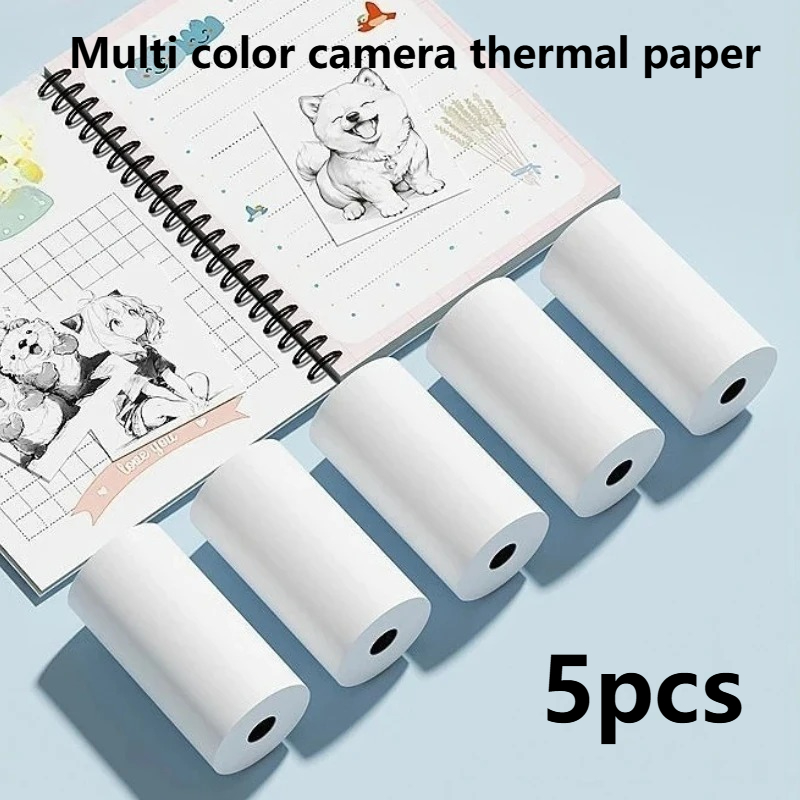 Thermal Printer - 5 롤 열 접착 스티커 사진