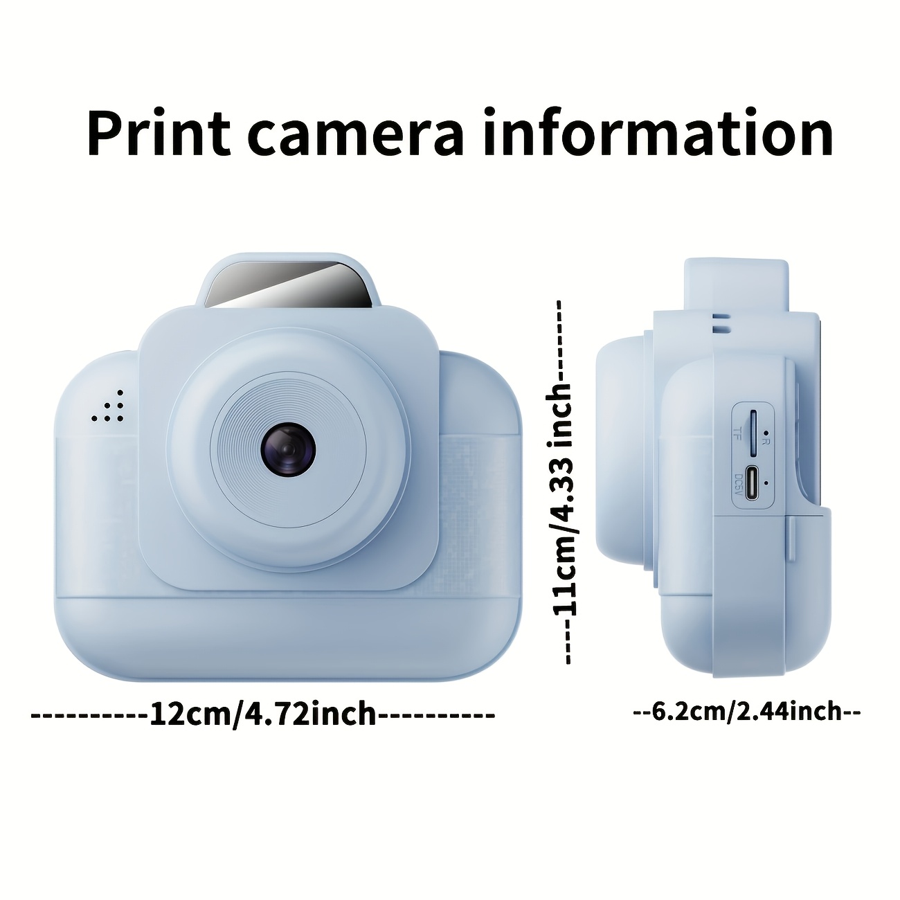 휴대용 포토 프린터(블루) 충전식 배터리와 4롤의 감열 - Thermal Printer 리뷰 및 가격